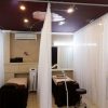 Rèm vải lụa cho spa