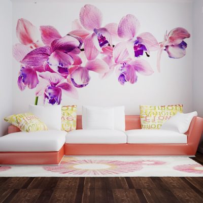 tranh dán tường hoa lan