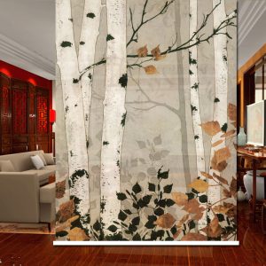 Rèm cuốn in tranh