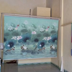 Rèm cuốn tranh phong thủy