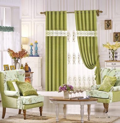 Rèm vải phòng khách đẹp