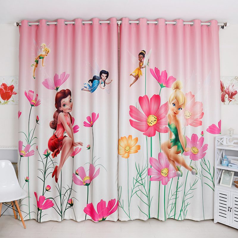 Rèm họa tiết công chúa đáng yêu